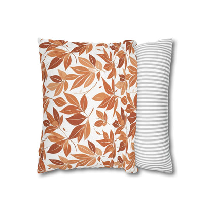 Autumn Leaves Spun Polyester Square Pillowcase - DeRose Seasonal