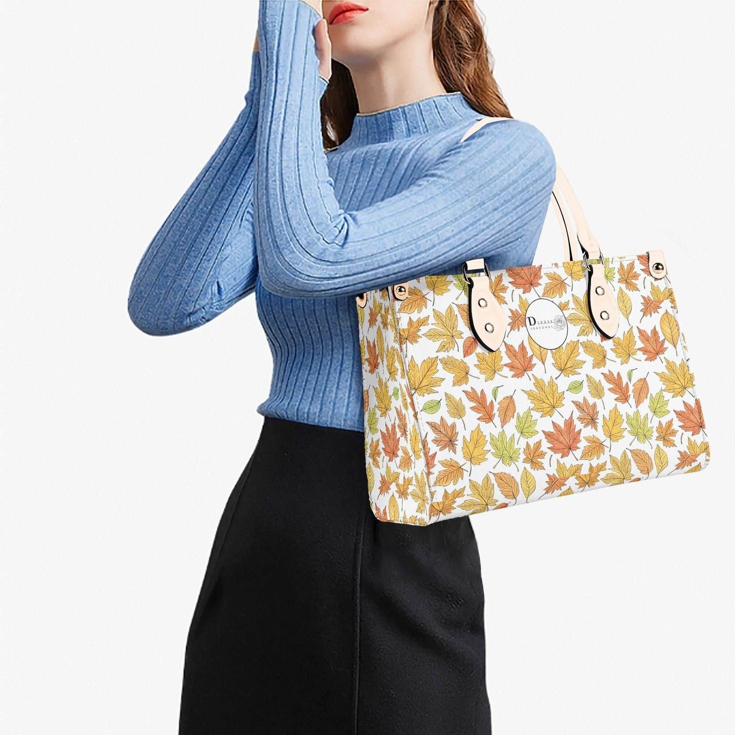 Autumn Luxury Women Leather Handbag (3 sizes) - DeRose Seasonal