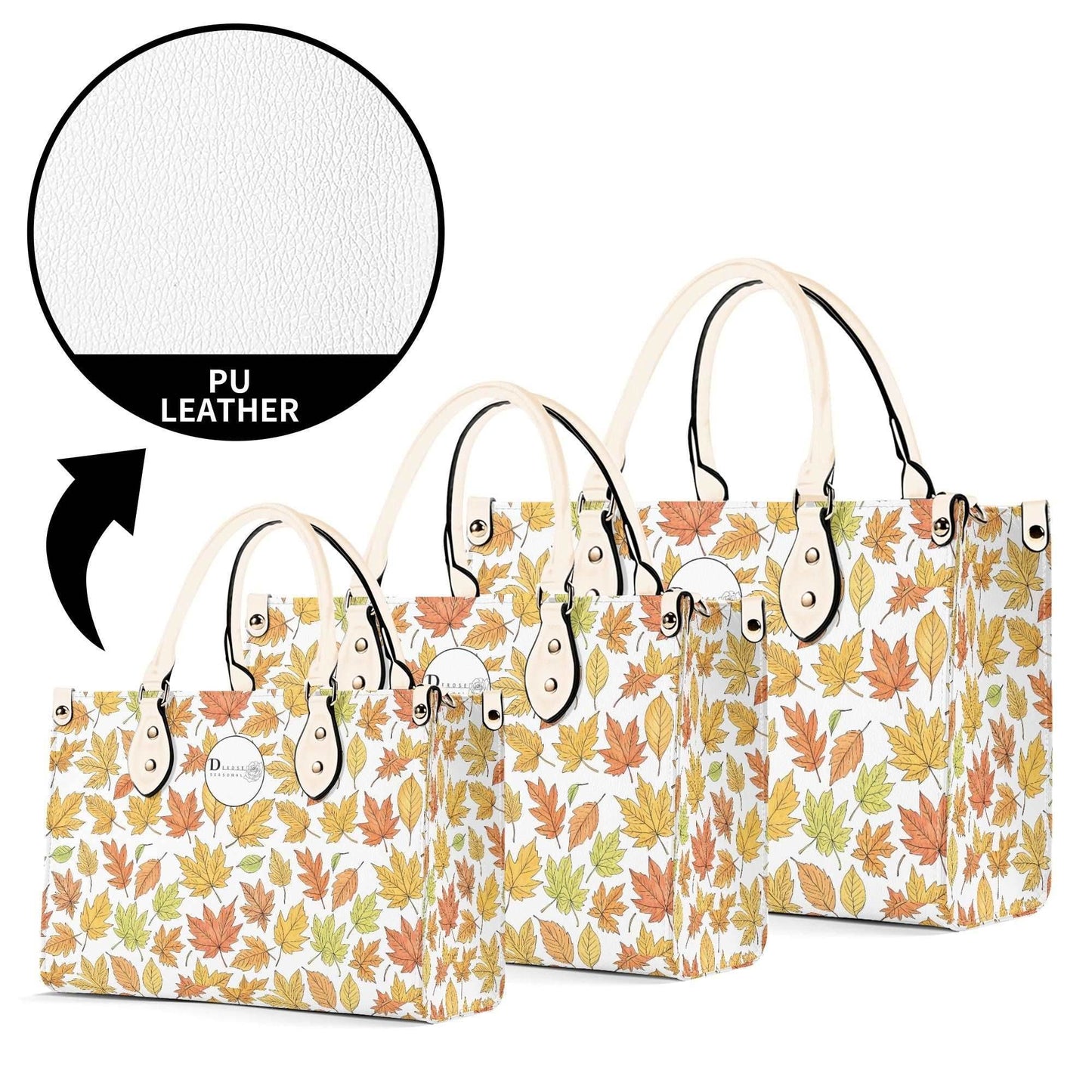 Autumn Luxury Women Leather Handbag (3 sizes) - DeRose Seasonal