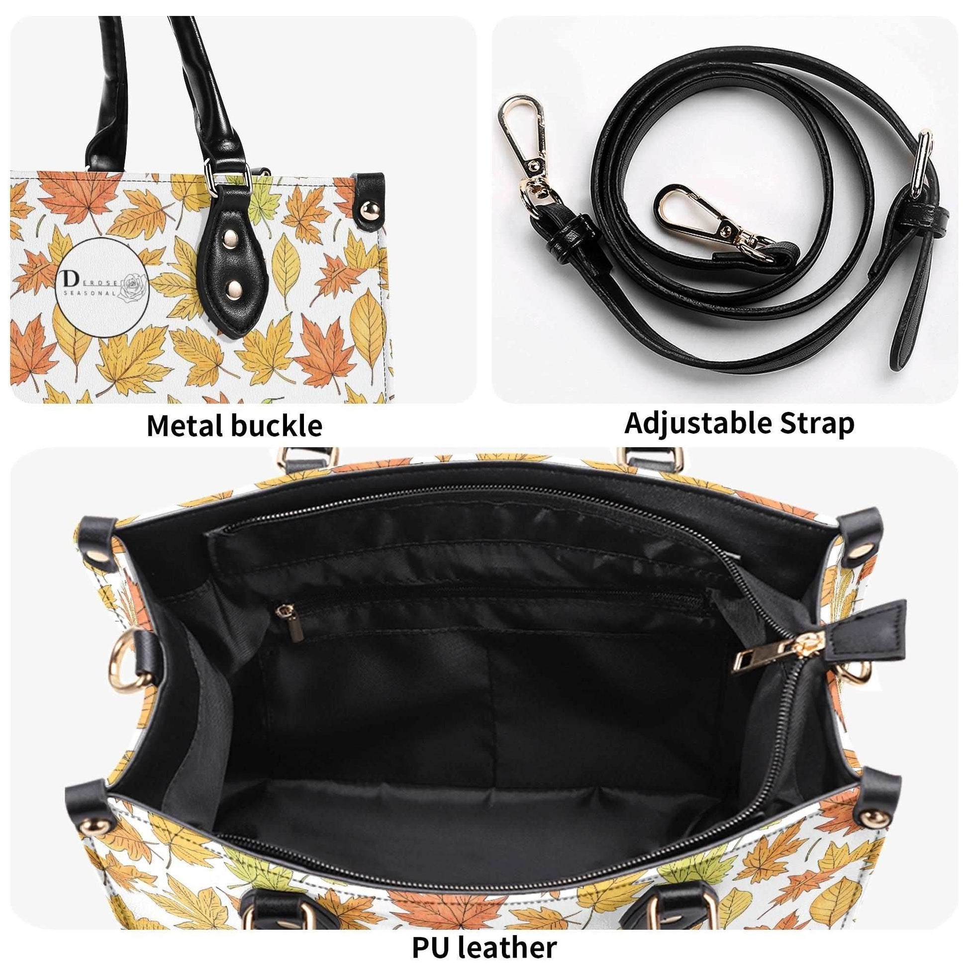 Autumn Luxury Women Leather Handbag (3 sizes) - DeRose Seasonal