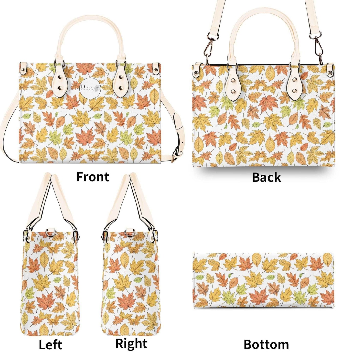 Autumn Luxury Women Leather Handbag (3 sizes) - DeRose Seasonal