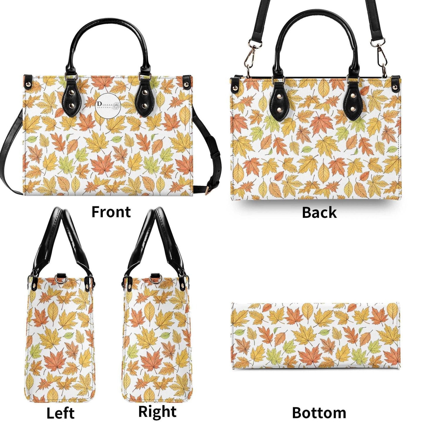 Autumn Luxury Women Leather Handbag (3 sizes) - DeRose Seasonal