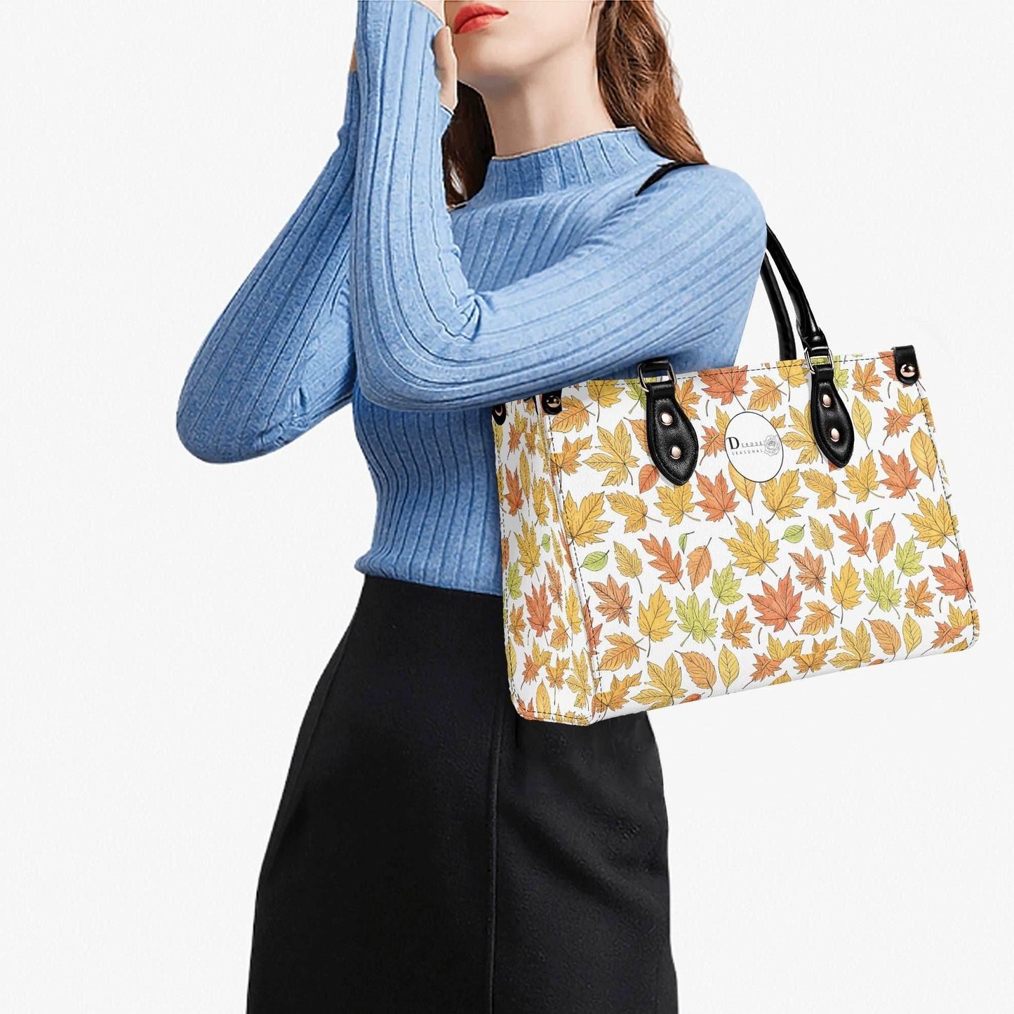 Autumn Luxury Women Leather Handbag (3 sizes) - DeRose Seasonal