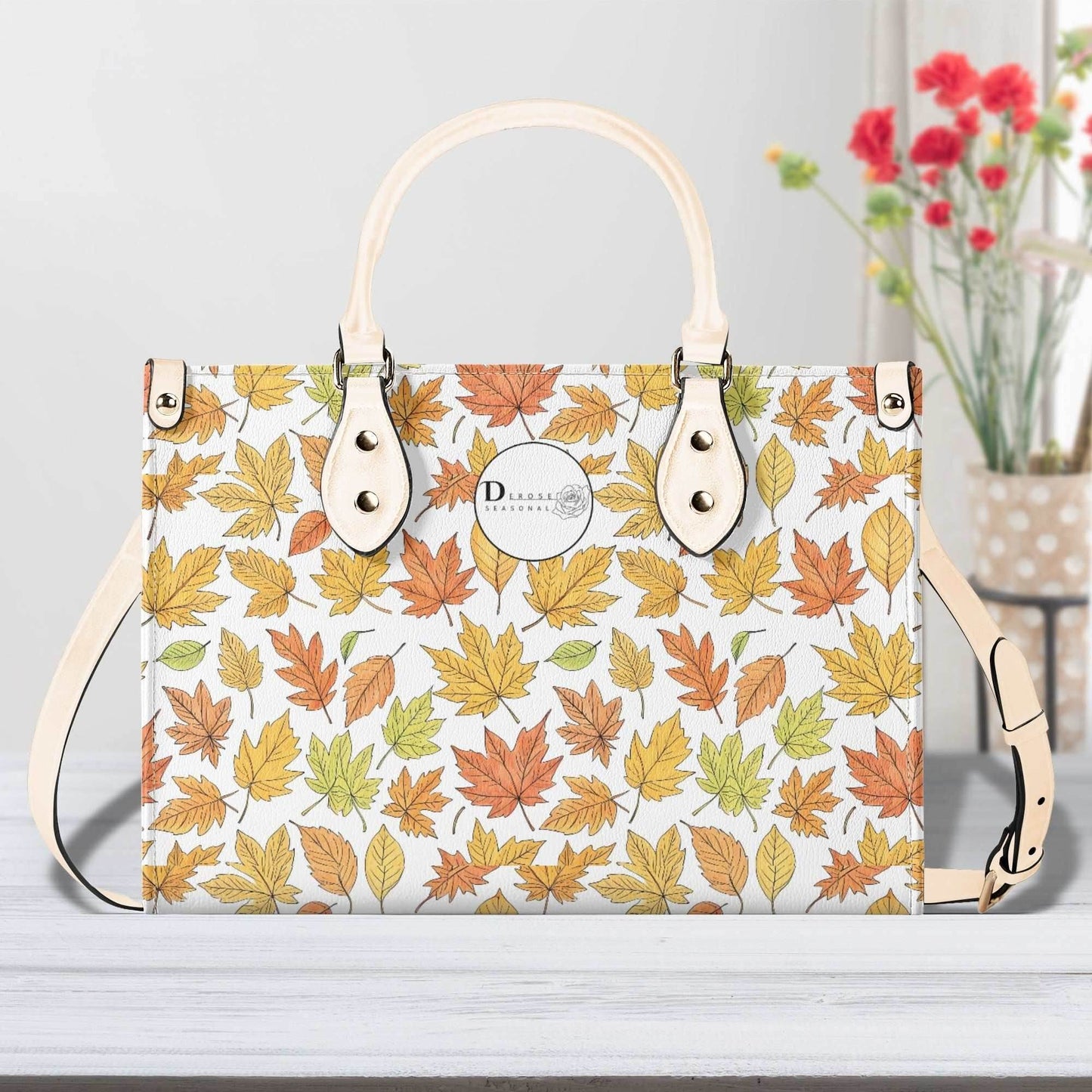 Autumn Luxury Women Leather Handbag (3 sizes) - DeRose Seasonal