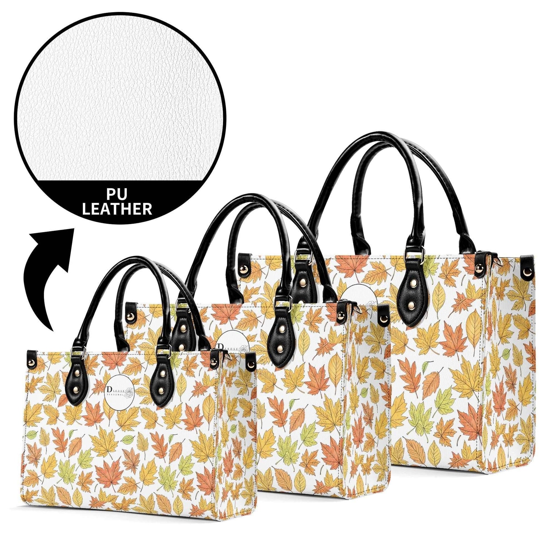 Autumn Luxury Women Leather Handbag (3 sizes) - DeRose Seasonal