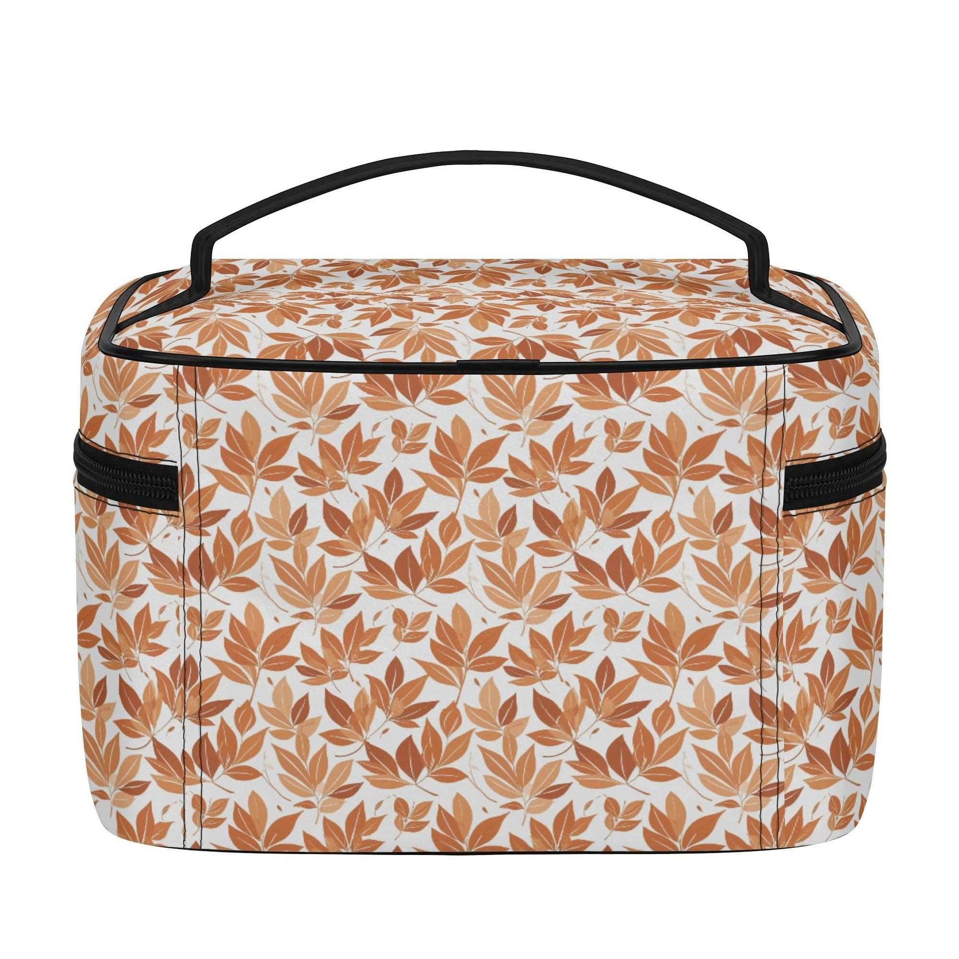 Autumn leaves Leather Cosmetic Bag - DeRose Seasonal