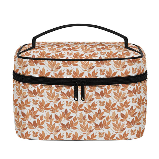 Autumn leaves Leather Cosmetic Bag - DeRose Seasonal