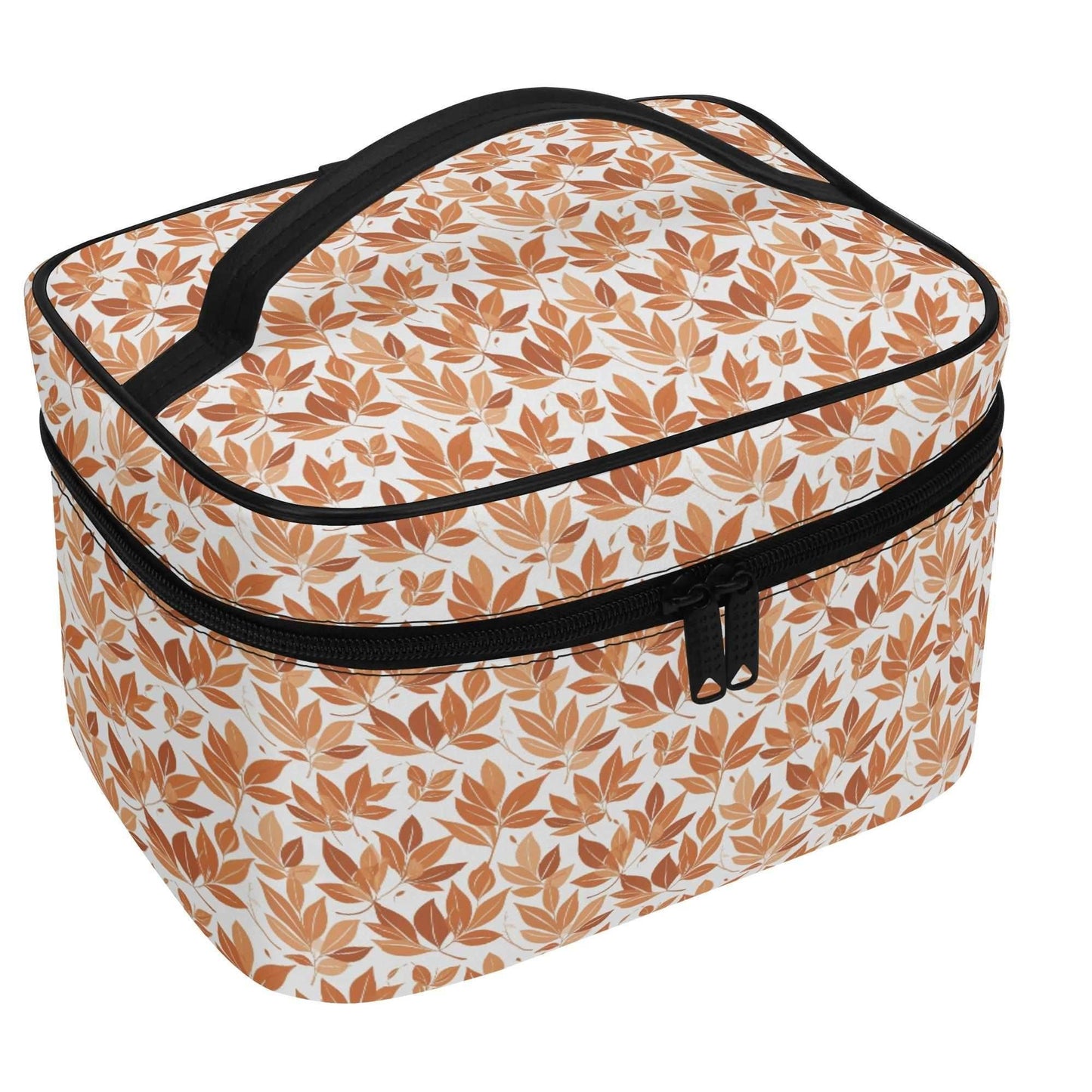 Autumn leaves Leather Cosmetic Bag - DeRose Seasonal