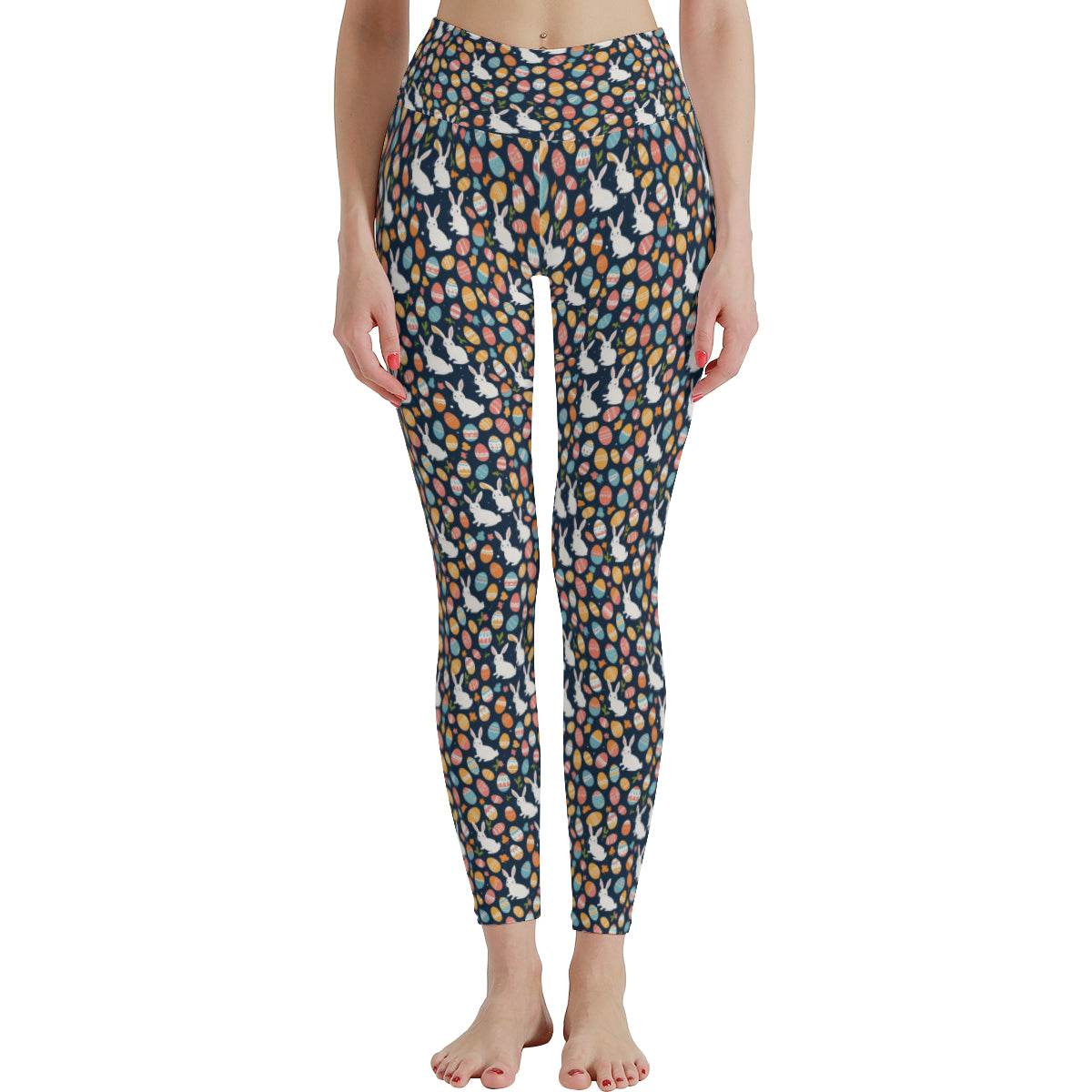 Bunny Eggs Women's Polyester Yoga pants Leggings - DeRose Seasonal