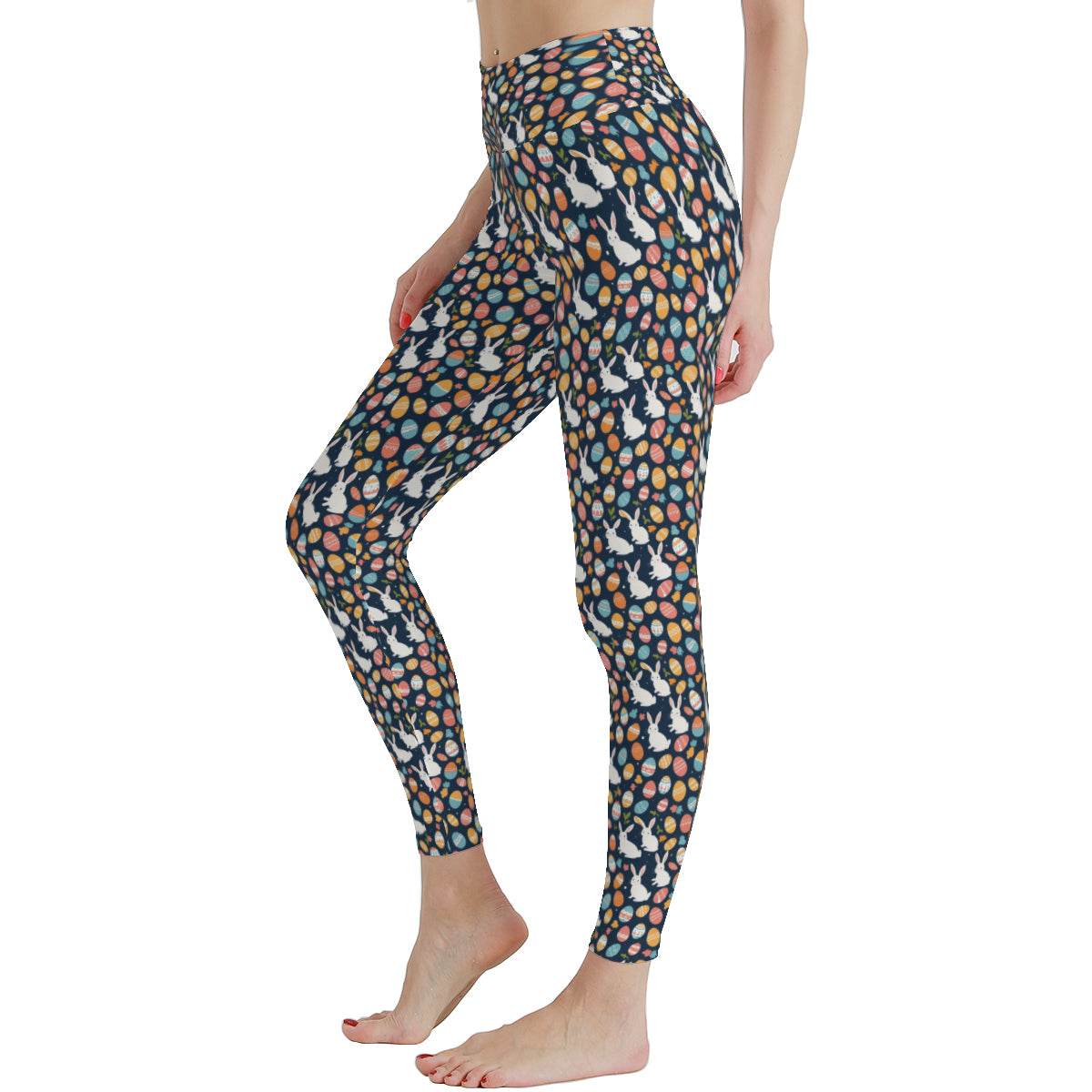 Bunny Eggs Women's Polyester Yoga pants Leggings - DeRose Seasonal