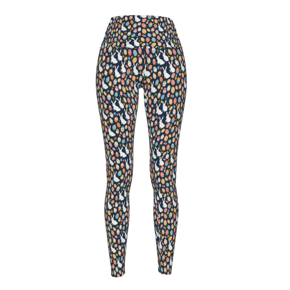 Bunny Eggs Women's Polyester Yoga pants Leggings - DeRose Seasonal