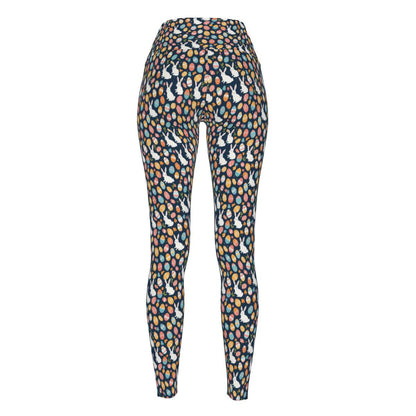 Bunny Eggs Women's Polyester Yoga pants Leggings - DeRose Seasonal
