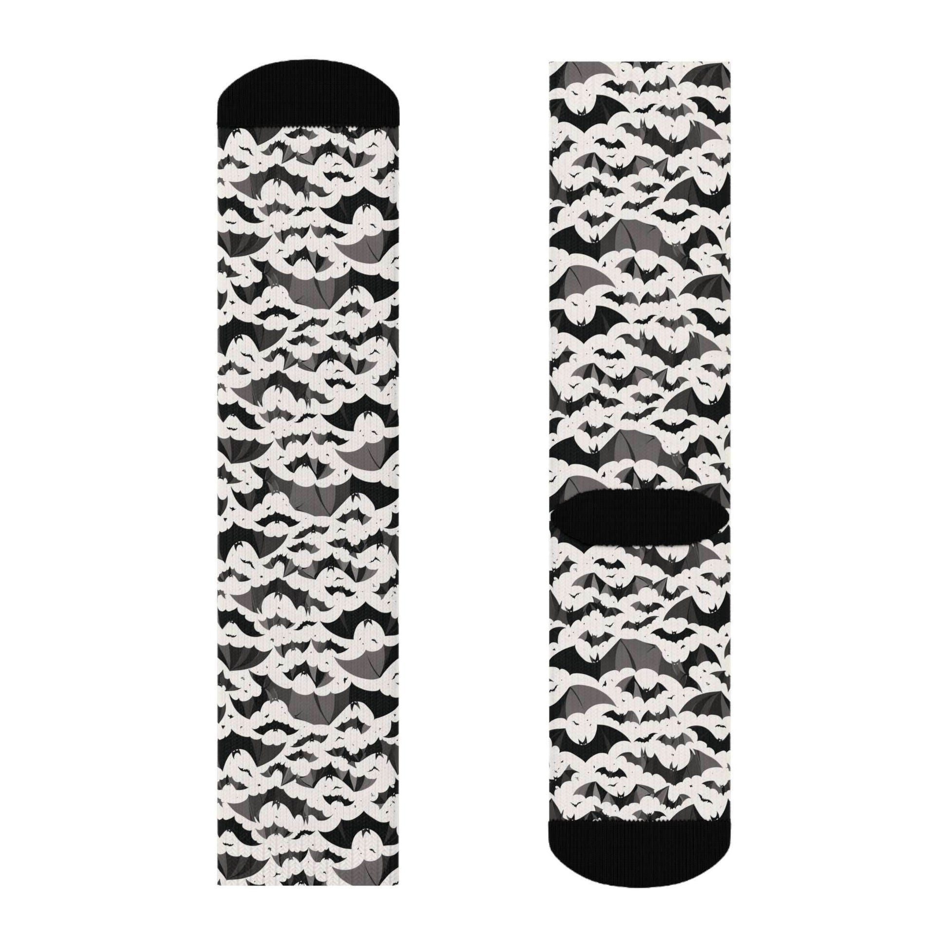 Halloween Bats Polyester Crew Socks 3 sizes - DeRose Seasonal