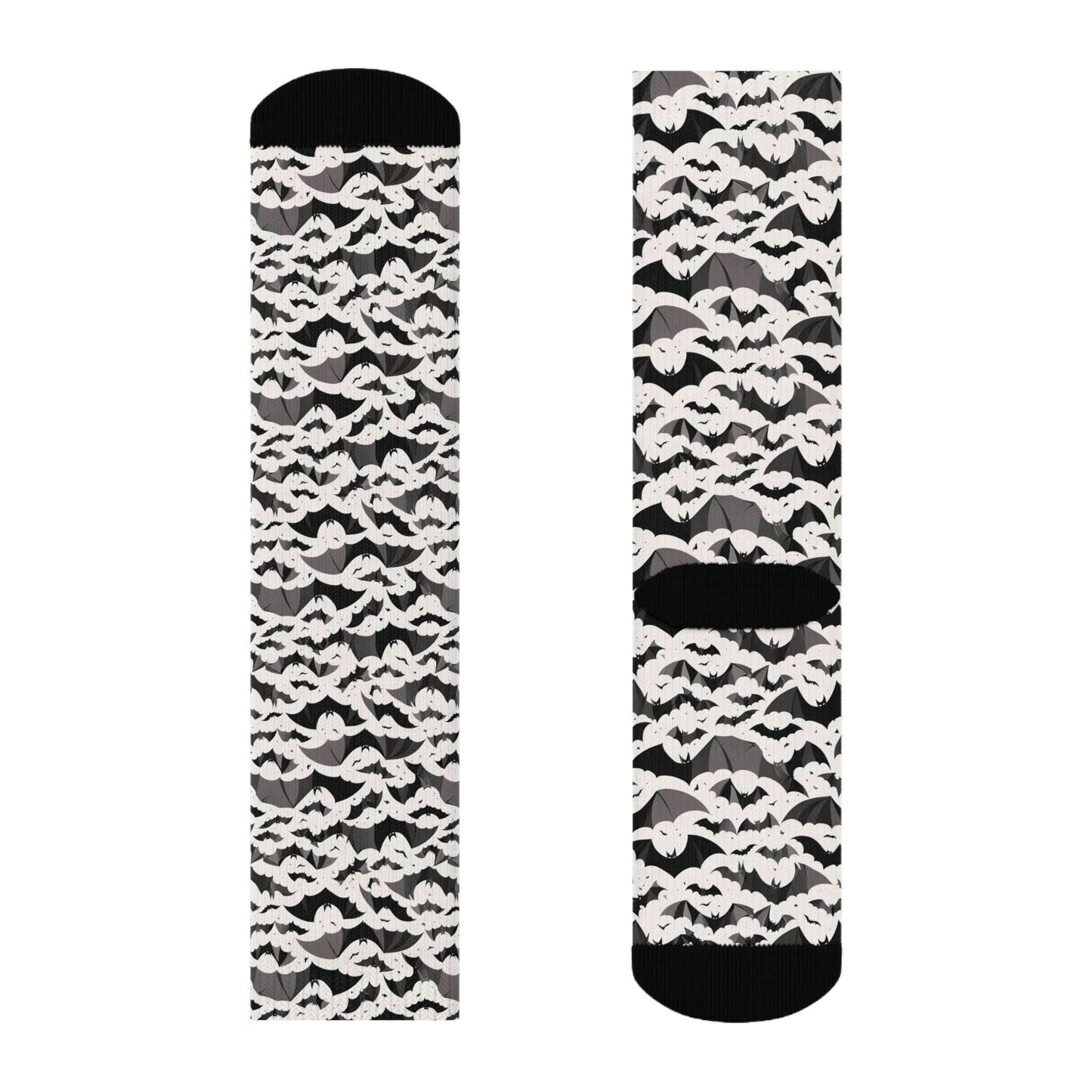 Halloween Bats Polyester Crew Socks 3 sizes - DeRose Seasonal