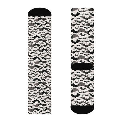 Halloween Bats Polyester Crew Socks 3 sizes - DeRose Seasonal