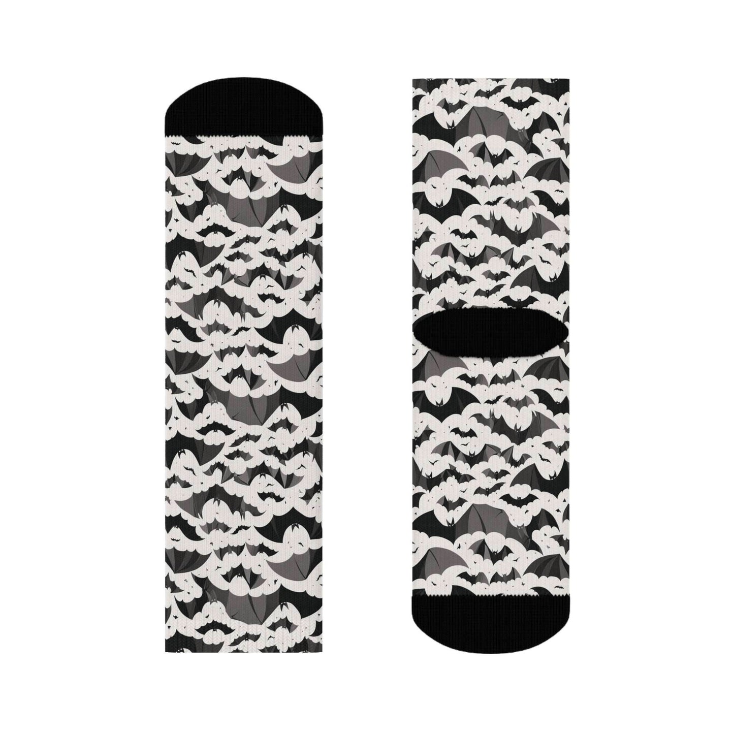 Halloween Bats Polyester Crew Socks 3 sizes - DeRose Seasonal