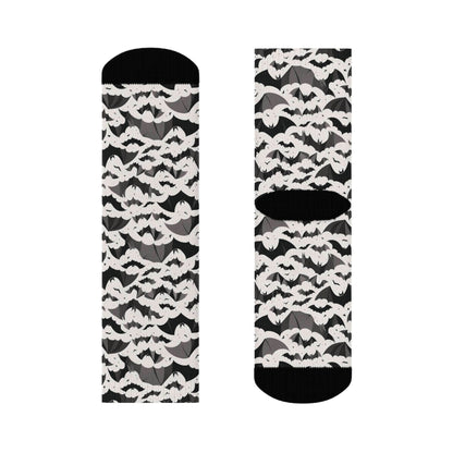 Halloween Bats Polyester Crew Socks 3 sizes - DeRose Seasonal