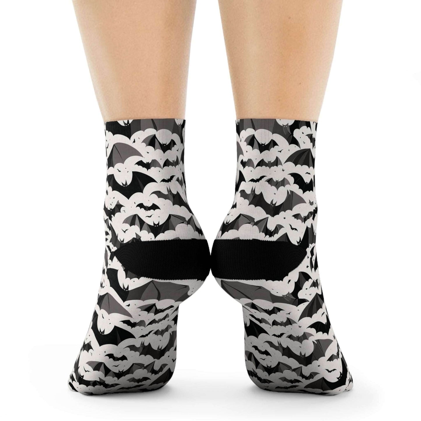 Halloween Bats Polyester Crew Socks 3 sizes - DeRose Seasonal