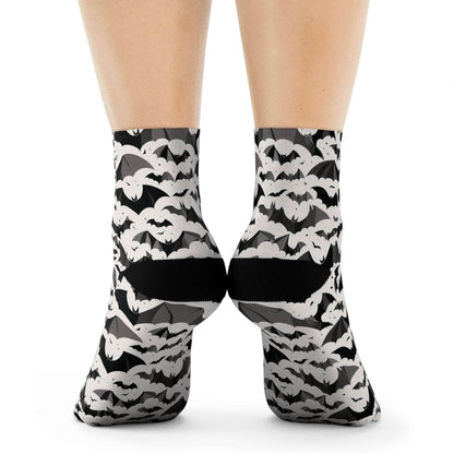 Halloween Bats Polyester Crew Socks 3 sizes - DeRose Seasonal