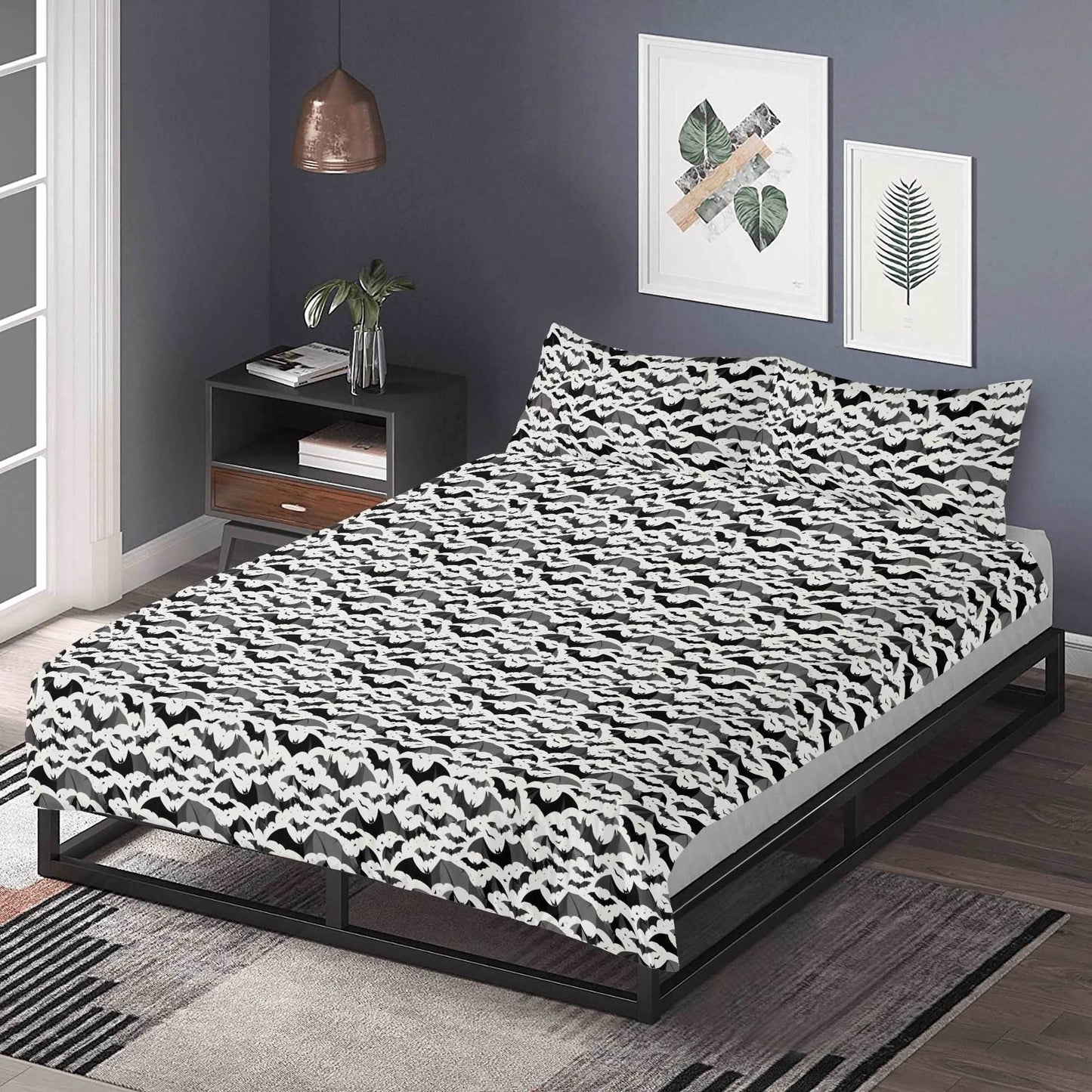 Bats 3 Pcs Beddings - DeRose Seasonal