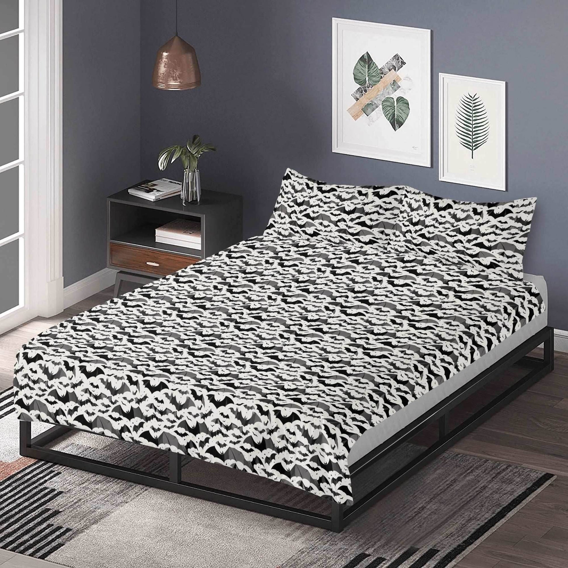 Bats 3 Pcs Beddings - DeRose Seasonal
