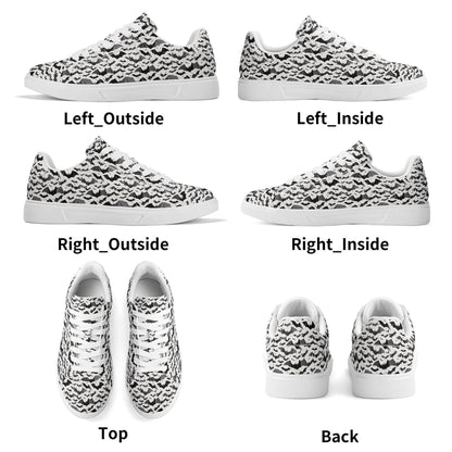 Bats Adult Lightweight Brand Low Top Leather Shoes - DeRose Seasonal