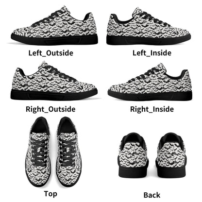 Bats Adult Lightweight Brand Low Top Leather Shoes - DeRose Seasonal