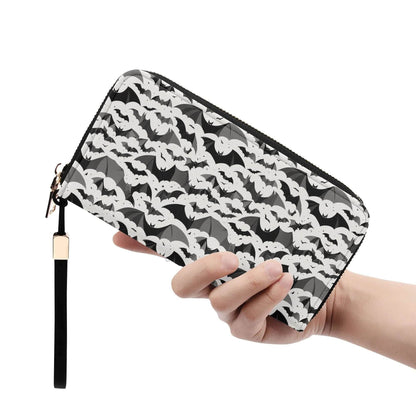 Bats Women's Leather Zipper Wristlet Wallet - DeRose Seasonal
