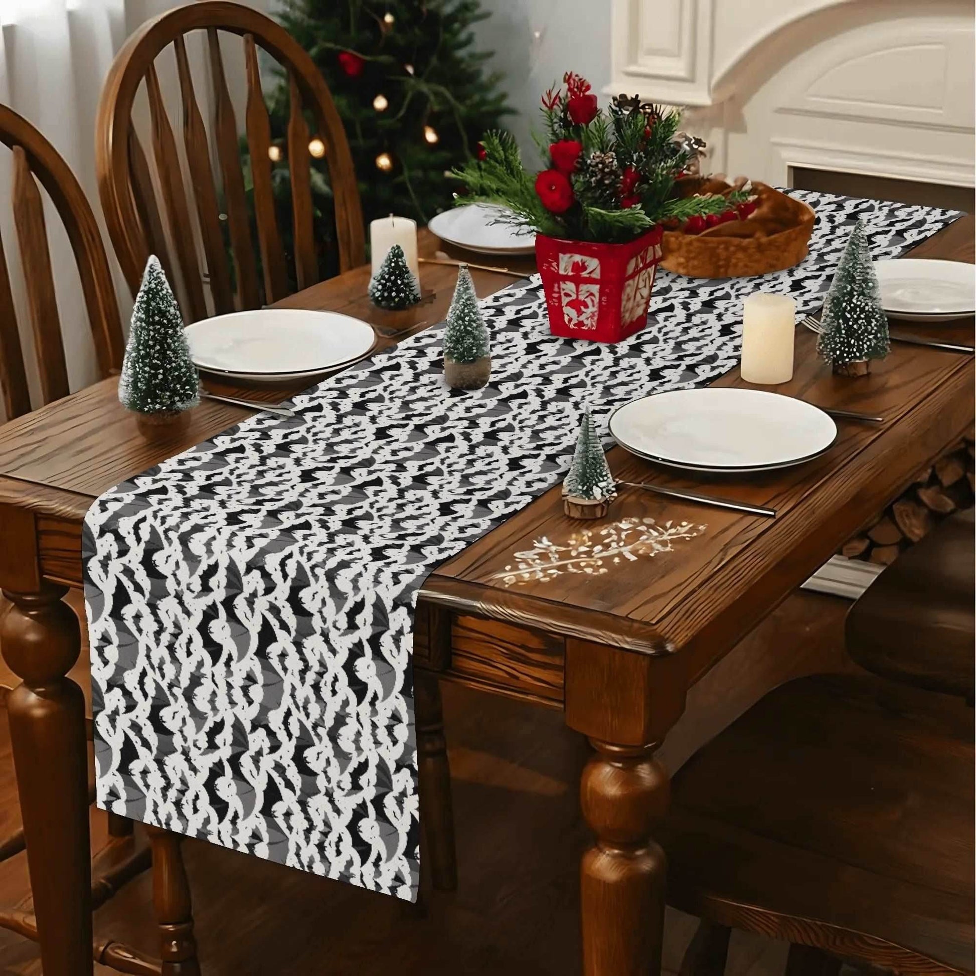 Bats Polyester Table Runner - DeRose Seasonal