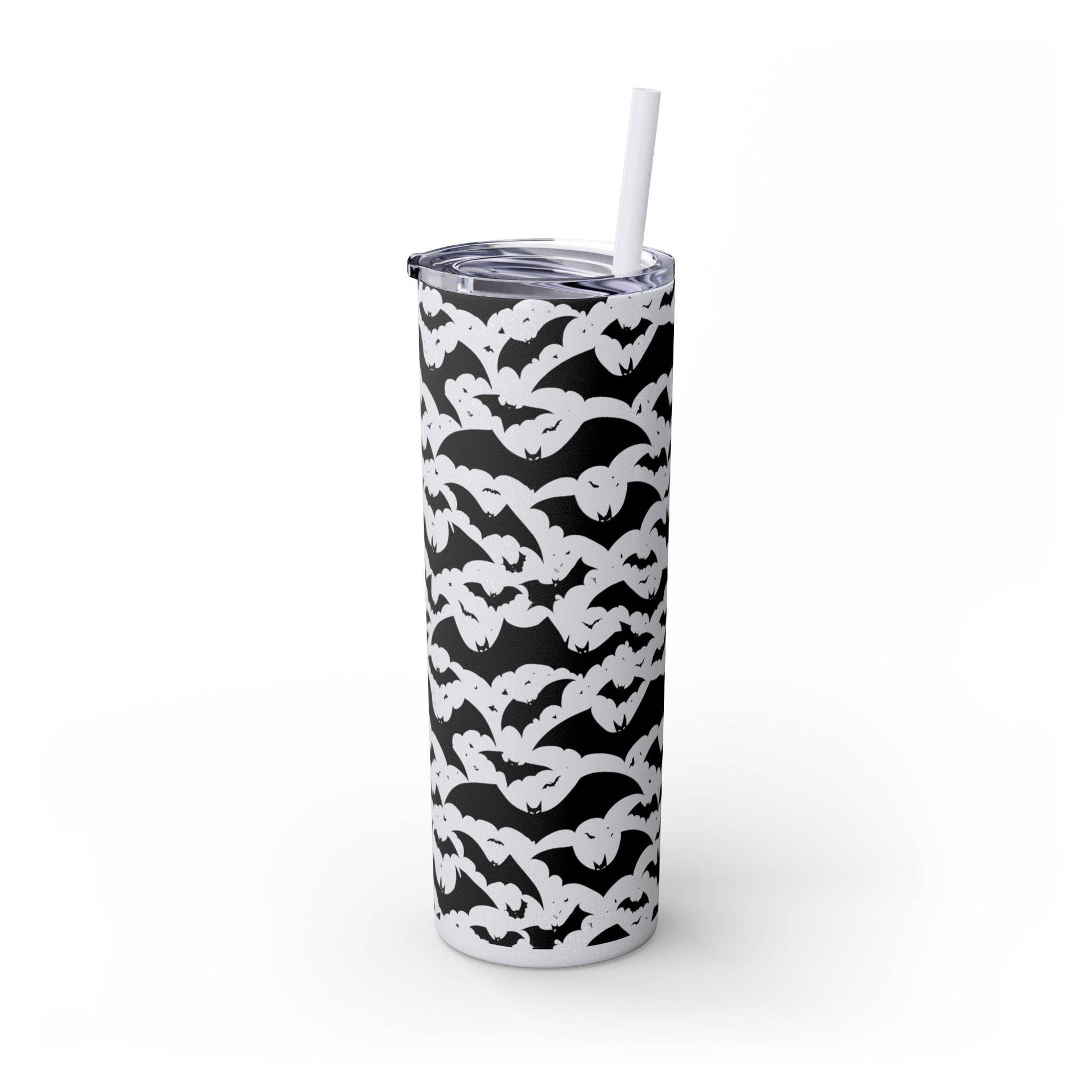 Halloween Bats Skinny 20oz Tumbler with Straw - DeRose Seasonal