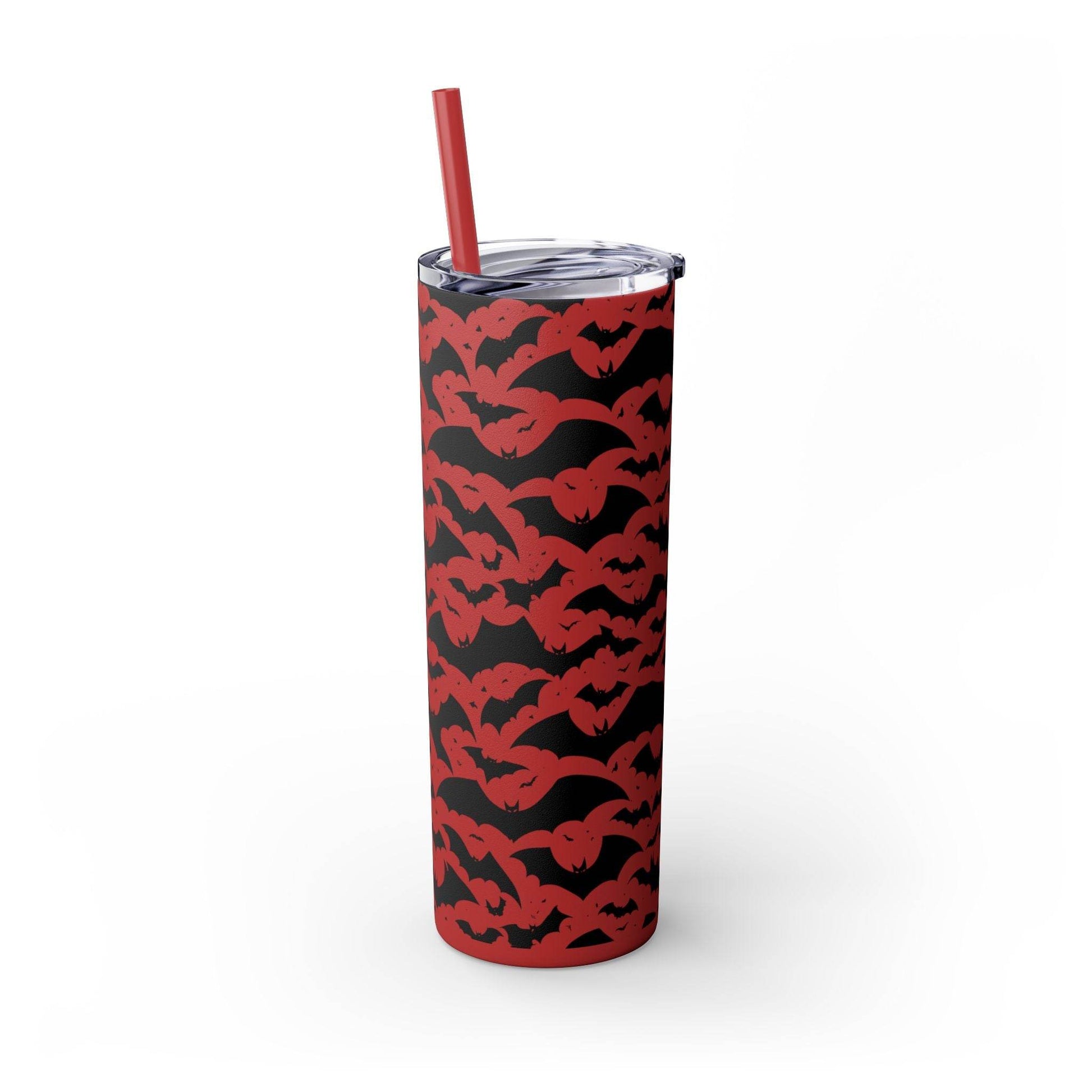 Halloween Bats Skinny 20oz Tumbler with Straw - DeRose Seasonal