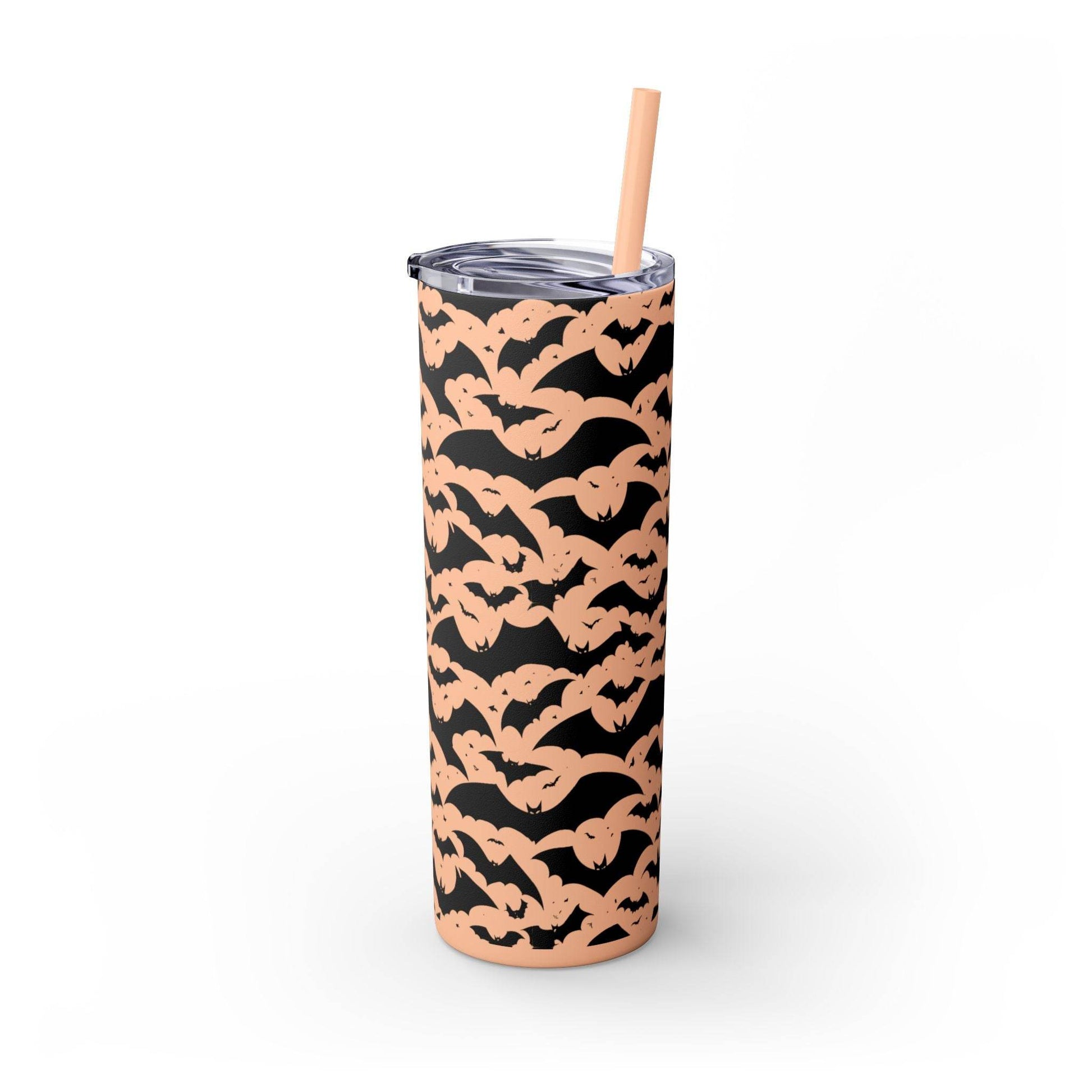 Halloween Bats Skinny 20oz Tumbler with Straw - DeRose Seasonal