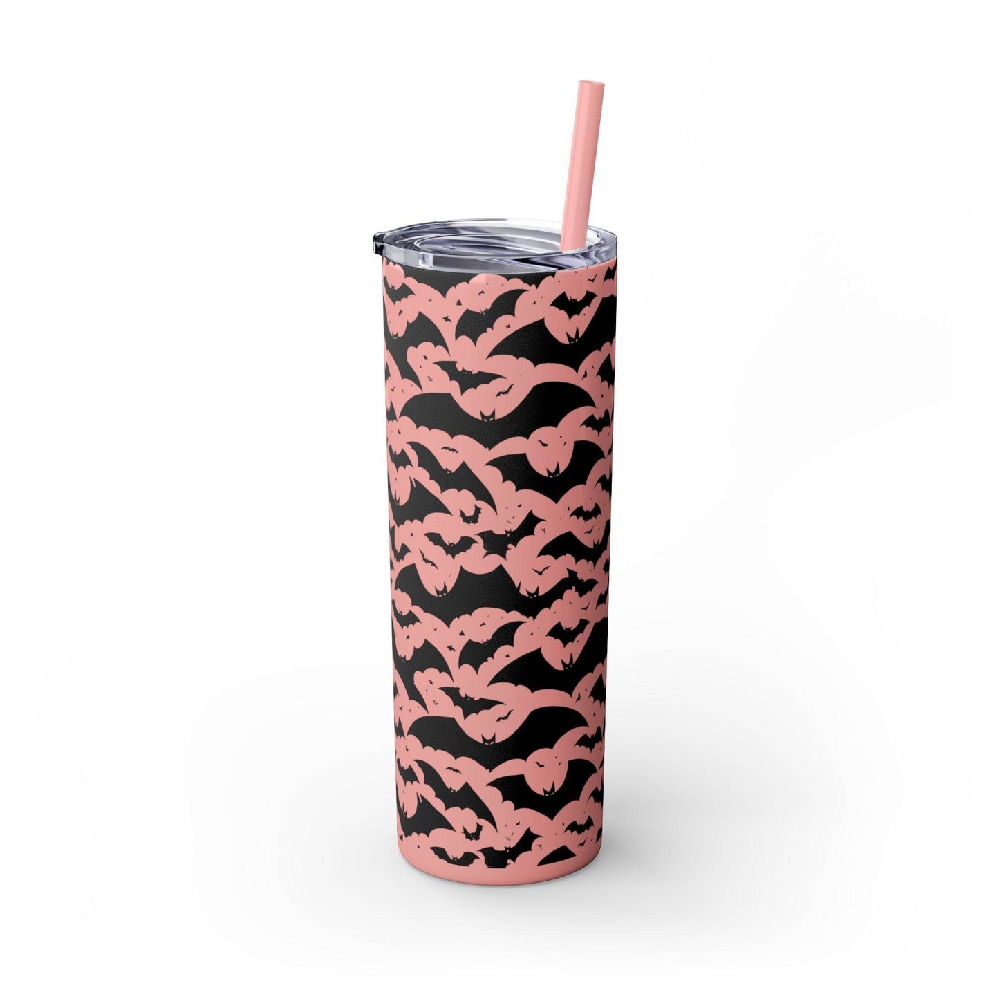 Halloween Bats Skinny 20oz Tumbler with Straw - DeRose Seasonal