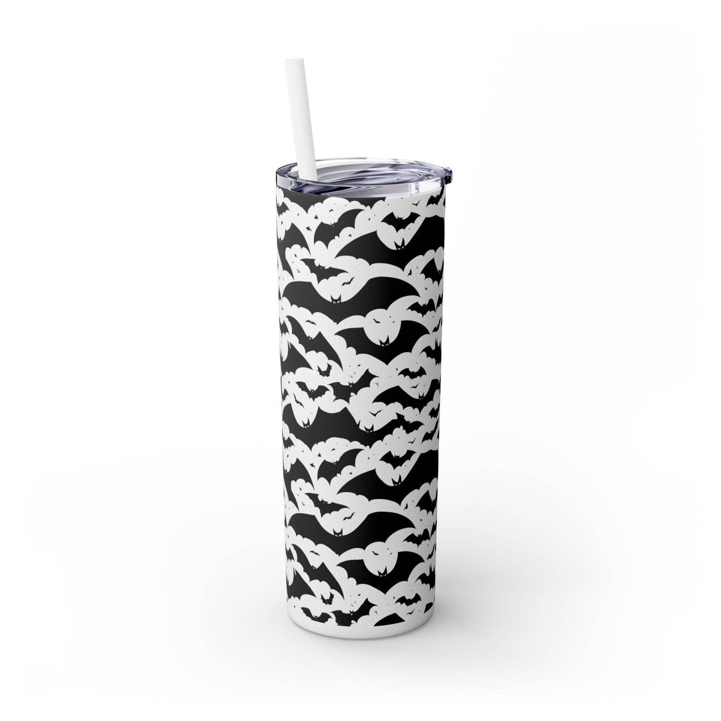 Halloween Bats Skinny 20oz Tumbler with Straw - DeRose Seasonal