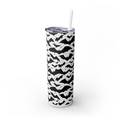 Halloween Bats Skinny 20oz Tumbler with Straw - DeRose Seasonal