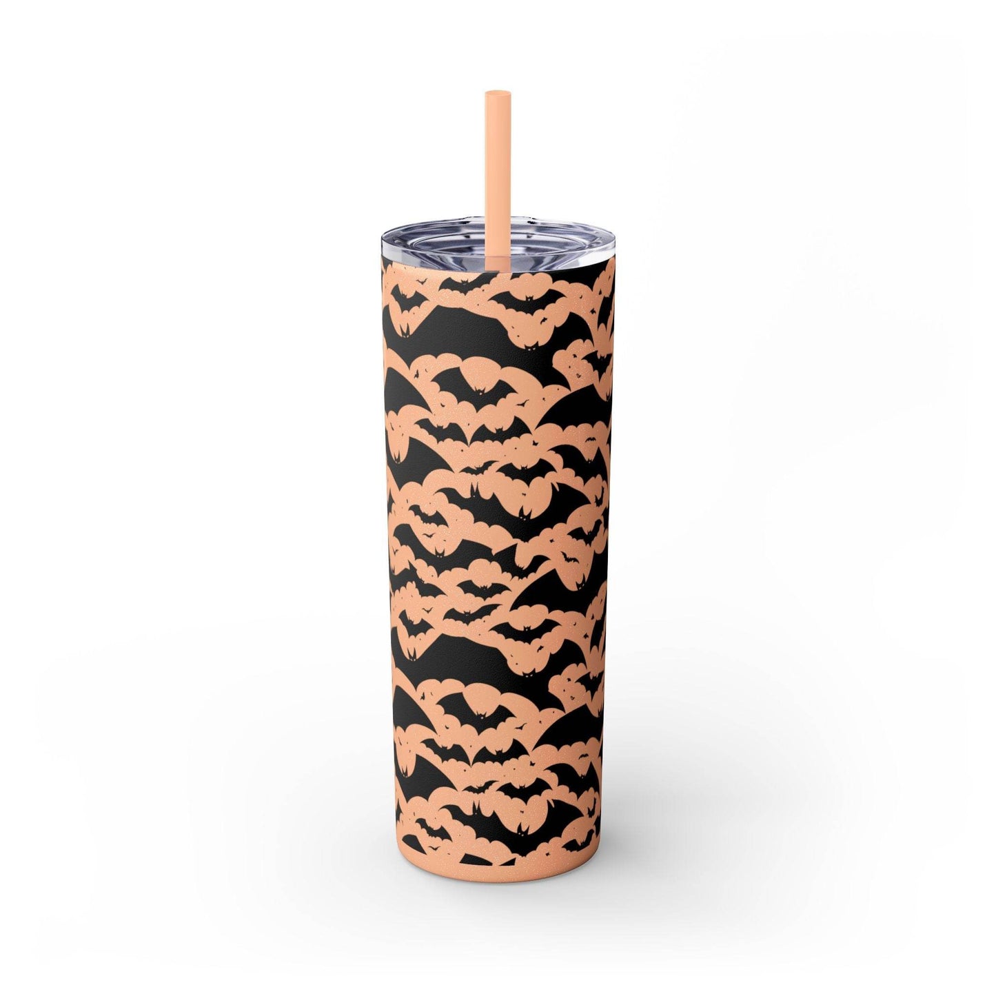 Halloween Bats Skinny 20oz Tumbler with Straw - DeRose Seasonal