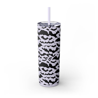 Halloween Bats Skinny 20oz Tumbler with Straw - DeRose Seasonal