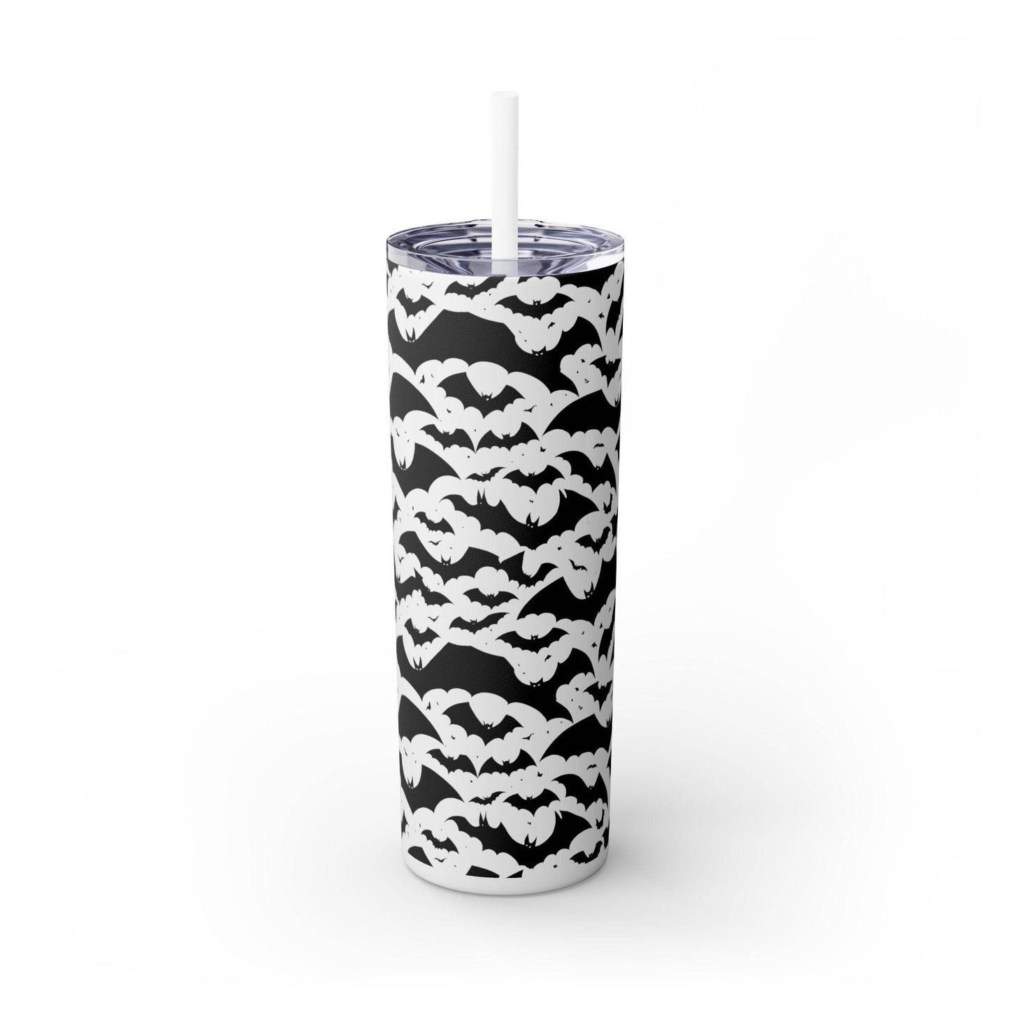 Halloween Bats Skinny 20oz Tumbler with Straw - DeRose Seasonal