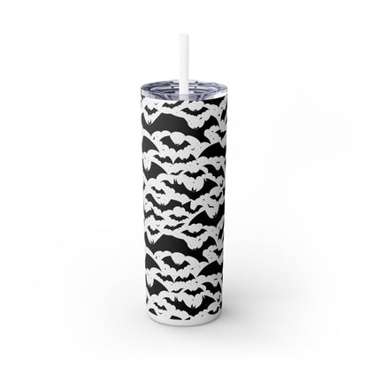 Halloween Bats Skinny 20oz Tumbler with Straw - DeRose Seasonal
