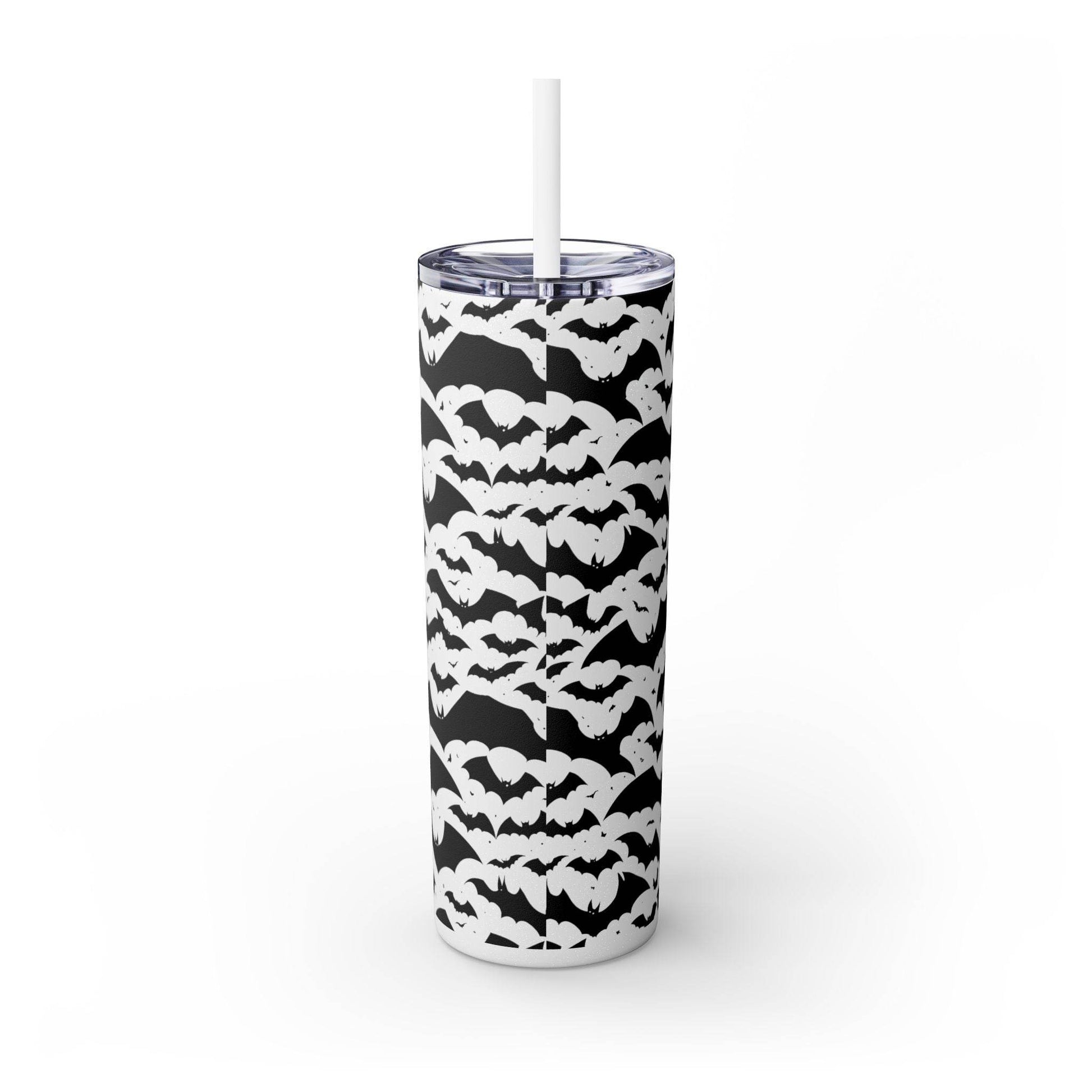 Halloween Bats Skinny 20oz Tumbler with Straw - DeRose Seasonal