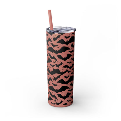 Halloween Bats Skinny 20oz Tumbler with Straw - DeRose Seasonal