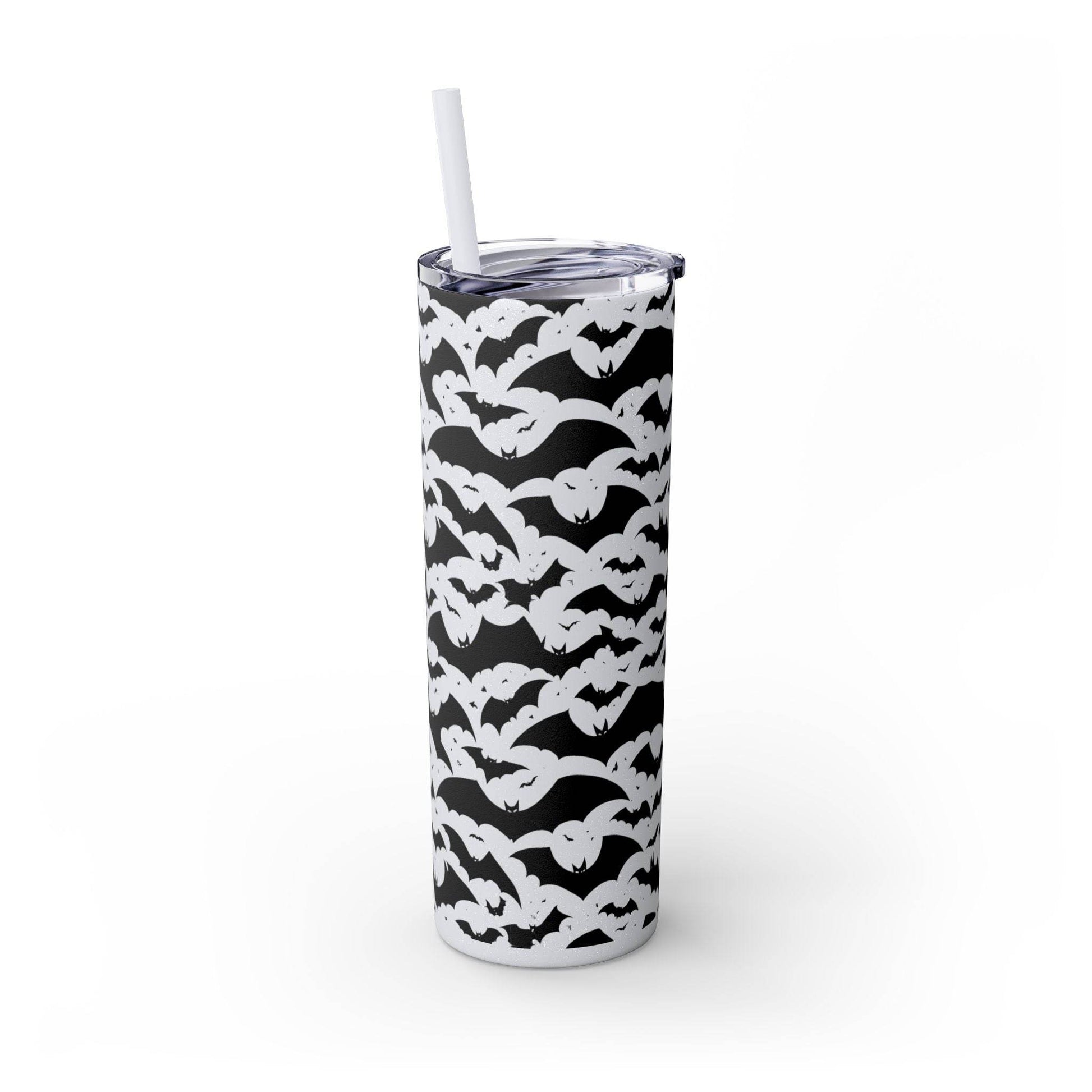 Halloween Bats Skinny 20oz Tumbler with Straw - DeRose Seasonal