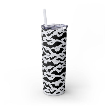 Halloween Bats Skinny 20oz Tumbler with Straw - DeRose Seasonal