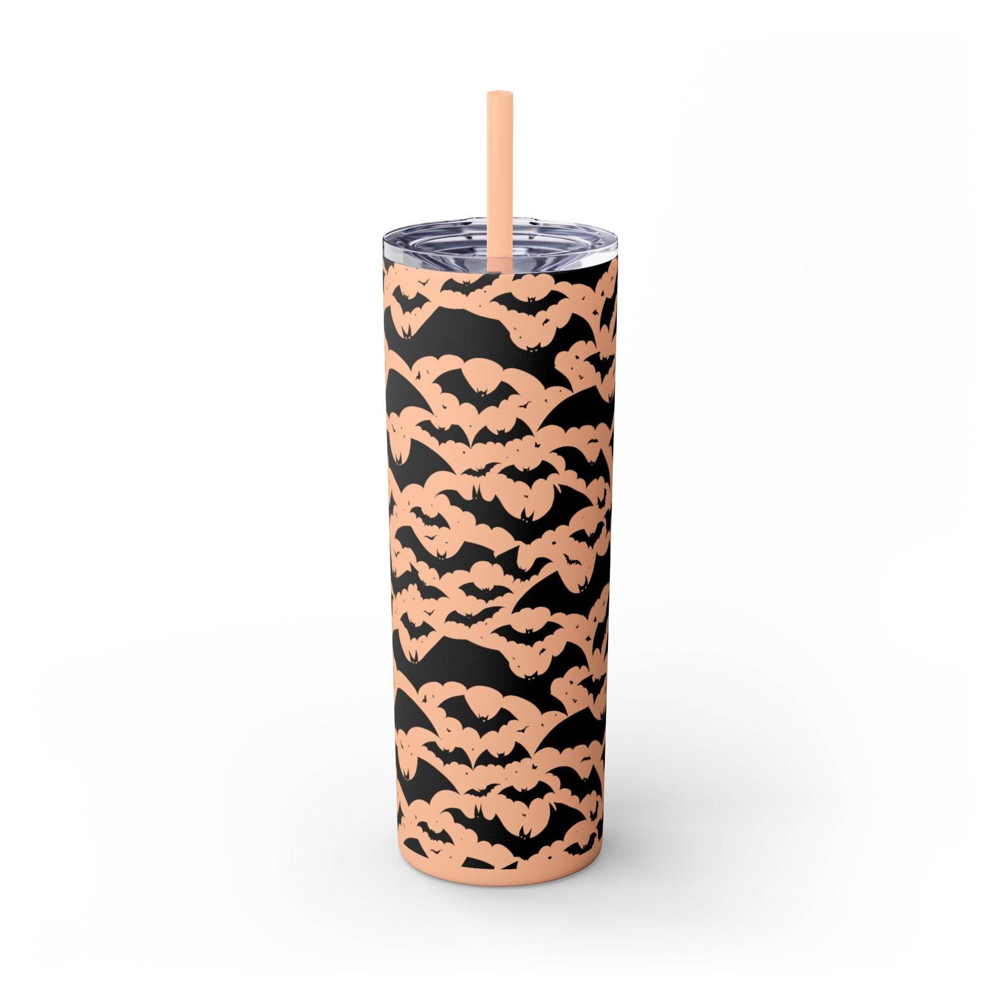 Halloween Bats Skinny 20oz Tumbler with Straw - DeRose Seasonal