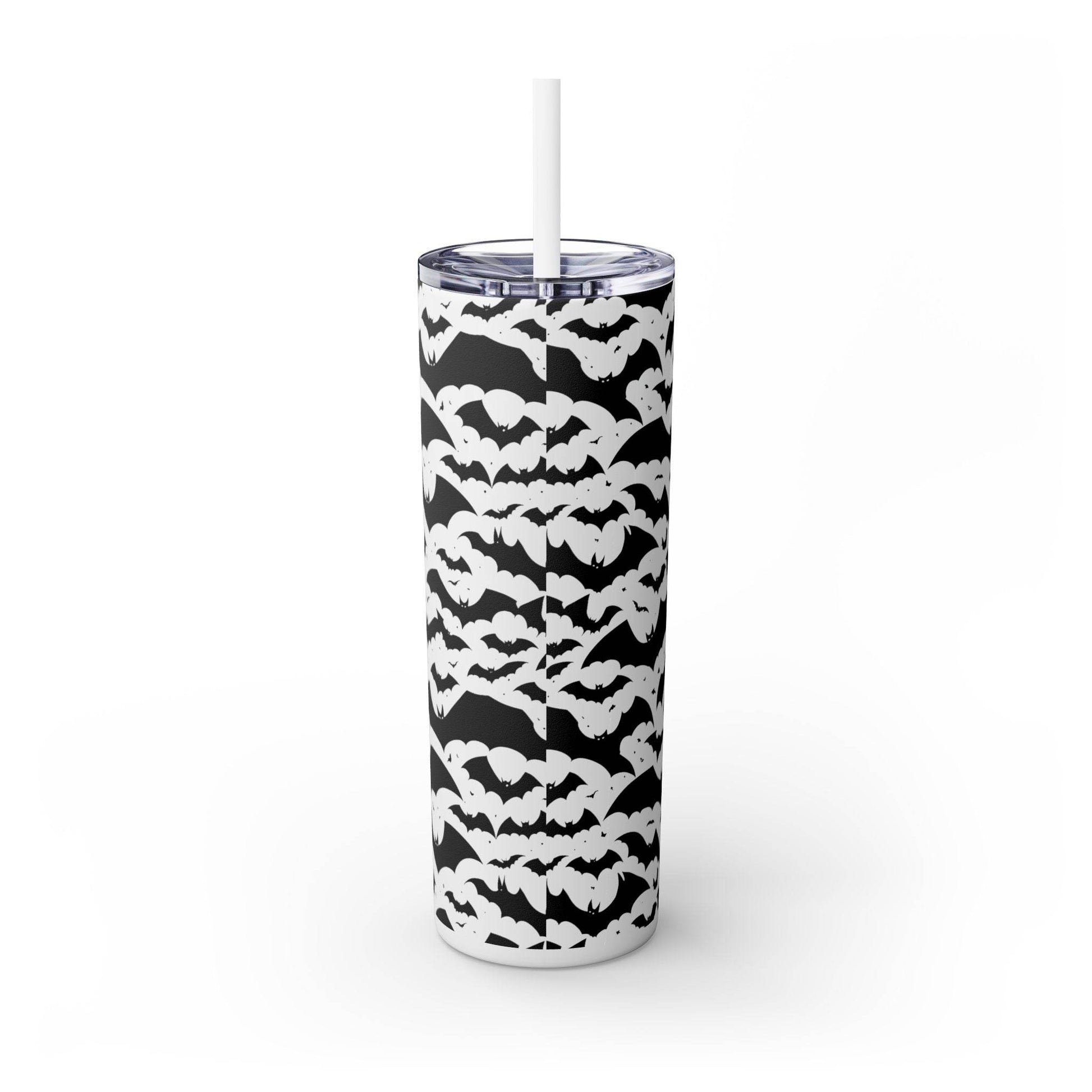 Halloween Bats Skinny 20oz Tumbler with Straw - DeRose Seasonal