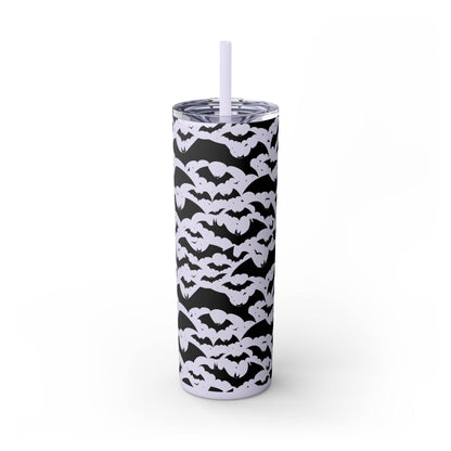 Halloween Bats Skinny 20oz Tumbler with Straw - DeRose Seasonal