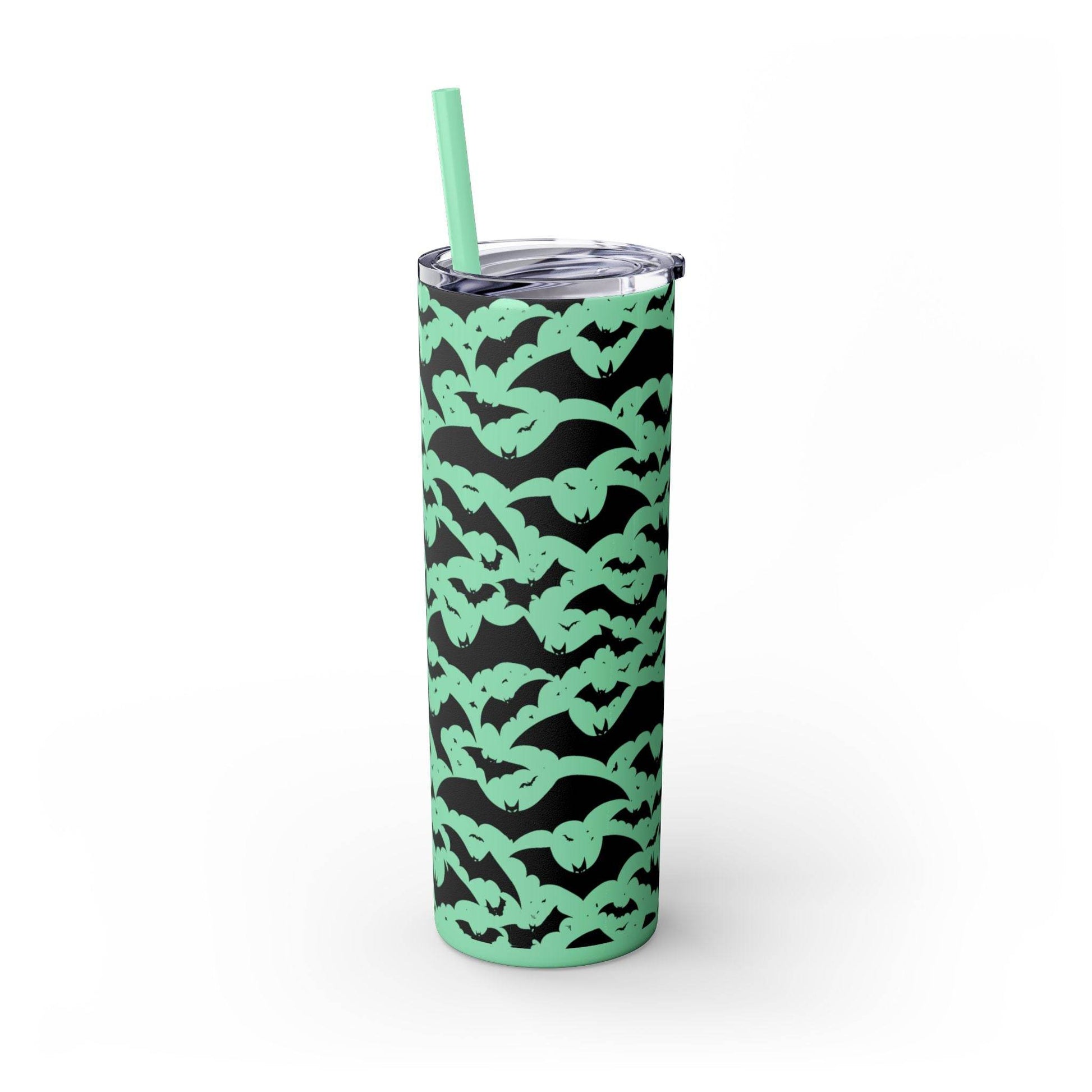 Halloween Bats Skinny 20oz Tumbler with Straw - DeRose Seasonal