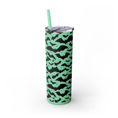 Halloween Bats Skinny 20oz Tumbler with Straw - DeRose Seasonal