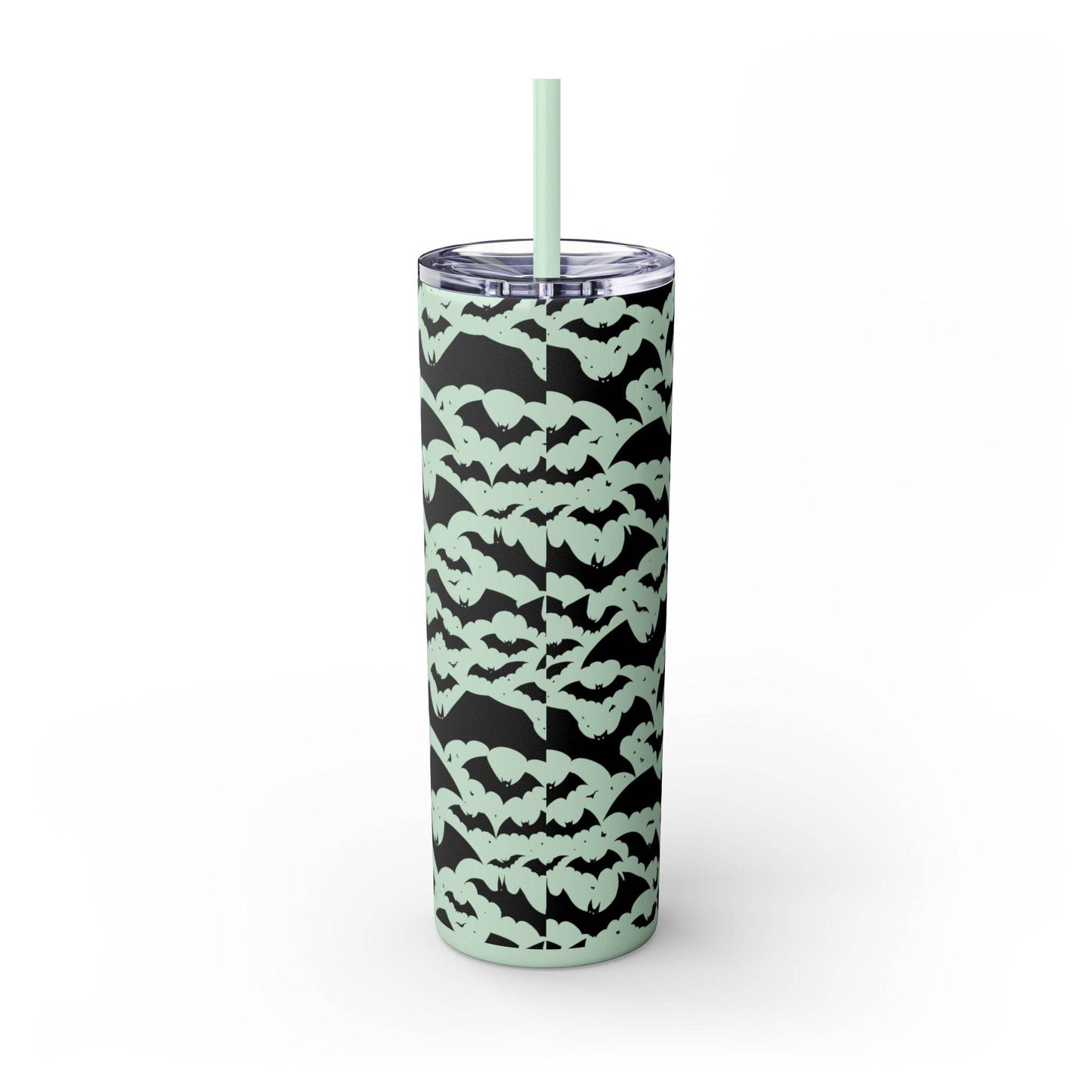 Halloween Bats Skinny 20oz Tumbler with Straw - DeRose Seasonal