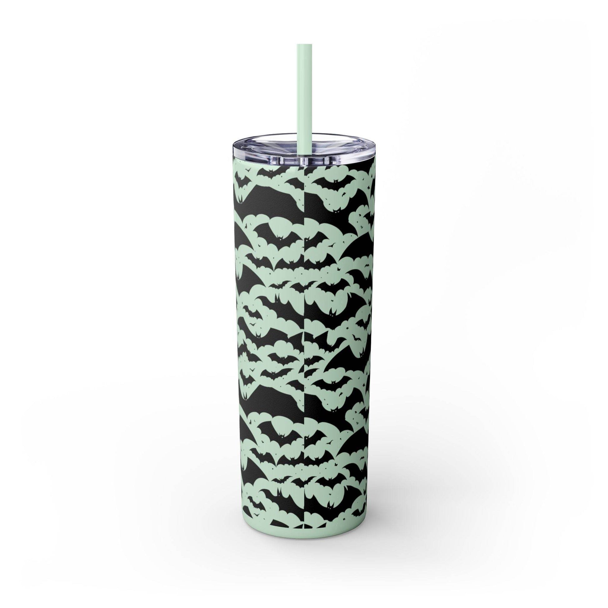 Halloween Bats Skinny 20oz Tumbler with Straw - DeRose Seasonal